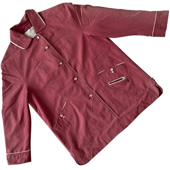 ? (Germany) Microsuede Pajama Shirt Jacket Pink (Guy Laroche) : L